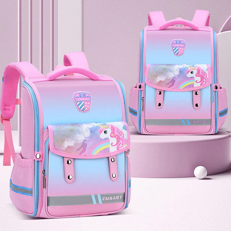 Kids Backpack for School Boys Girls Space Astronaut Unicorn Preschool Bookbag