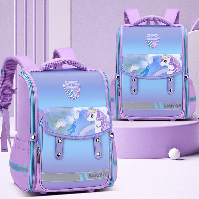 Kids Backpack for School Boys Girls Space Astronaut Unicorn Preschool Bookbag