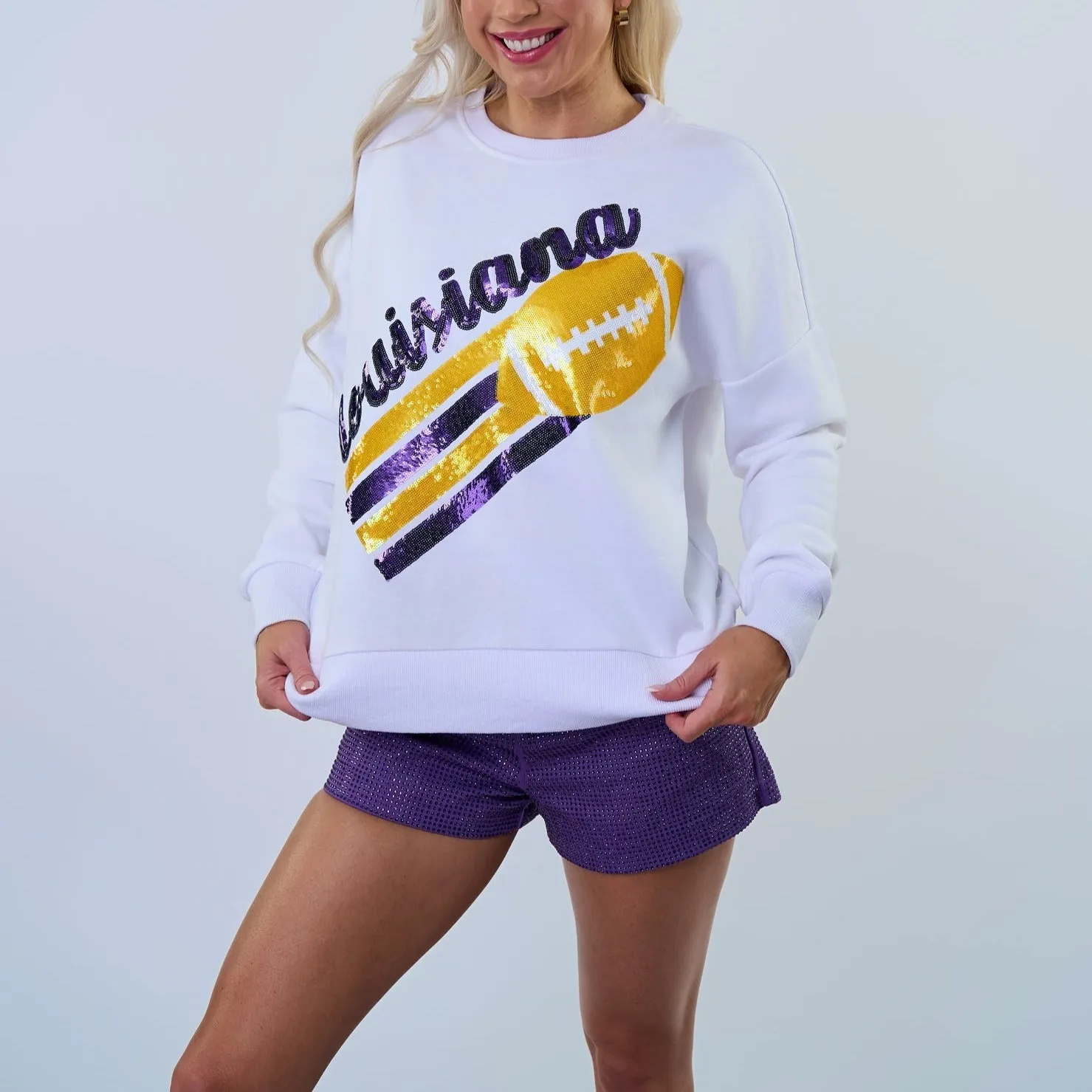 Louisiana Flying Football Sweatshirt