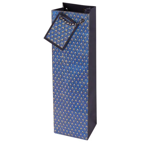 Majestic Royal Peacock Wine Bag
