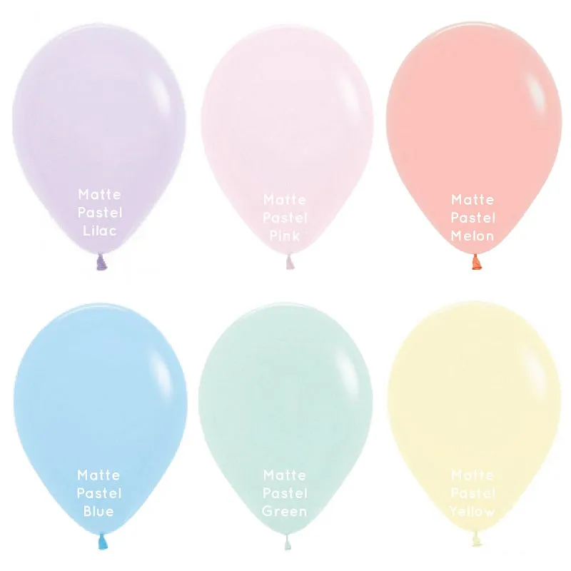 Matte Pastel Standard 30cm Balloons (5 pack)