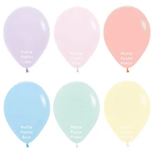 Matte Pastel Standard 30cm Balloons (5 pack)