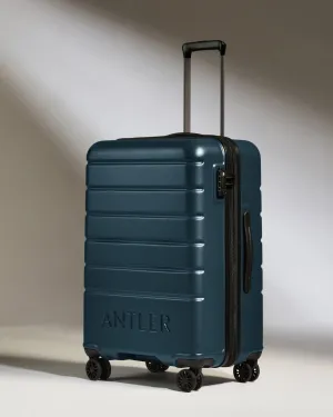 Medium Luggage in Mid Blue - Logo