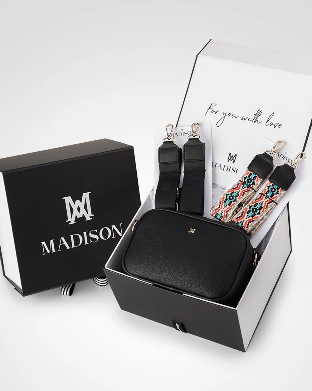 Monica "Wear it 3 Ways" Giftbox - Aztec, Monogram & Matching Bag Strap