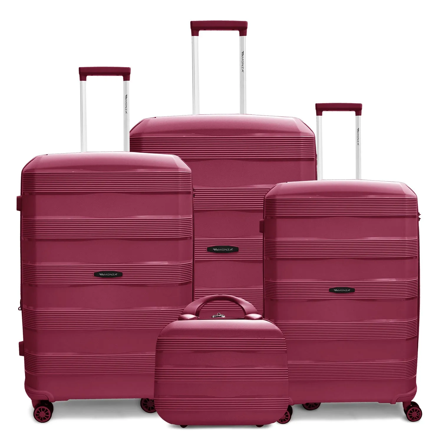 Monza Linex 360° Pp Luggage  3Pc (20/24/28") 1 Free Beauty Case