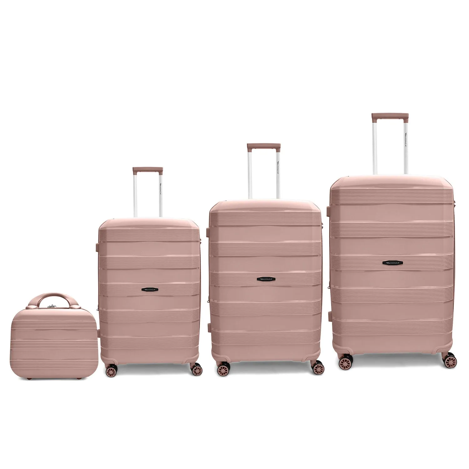 Monza Linex 360° Pp Luggage  3Pc (20/24/28") 1 Free Beauty Case
