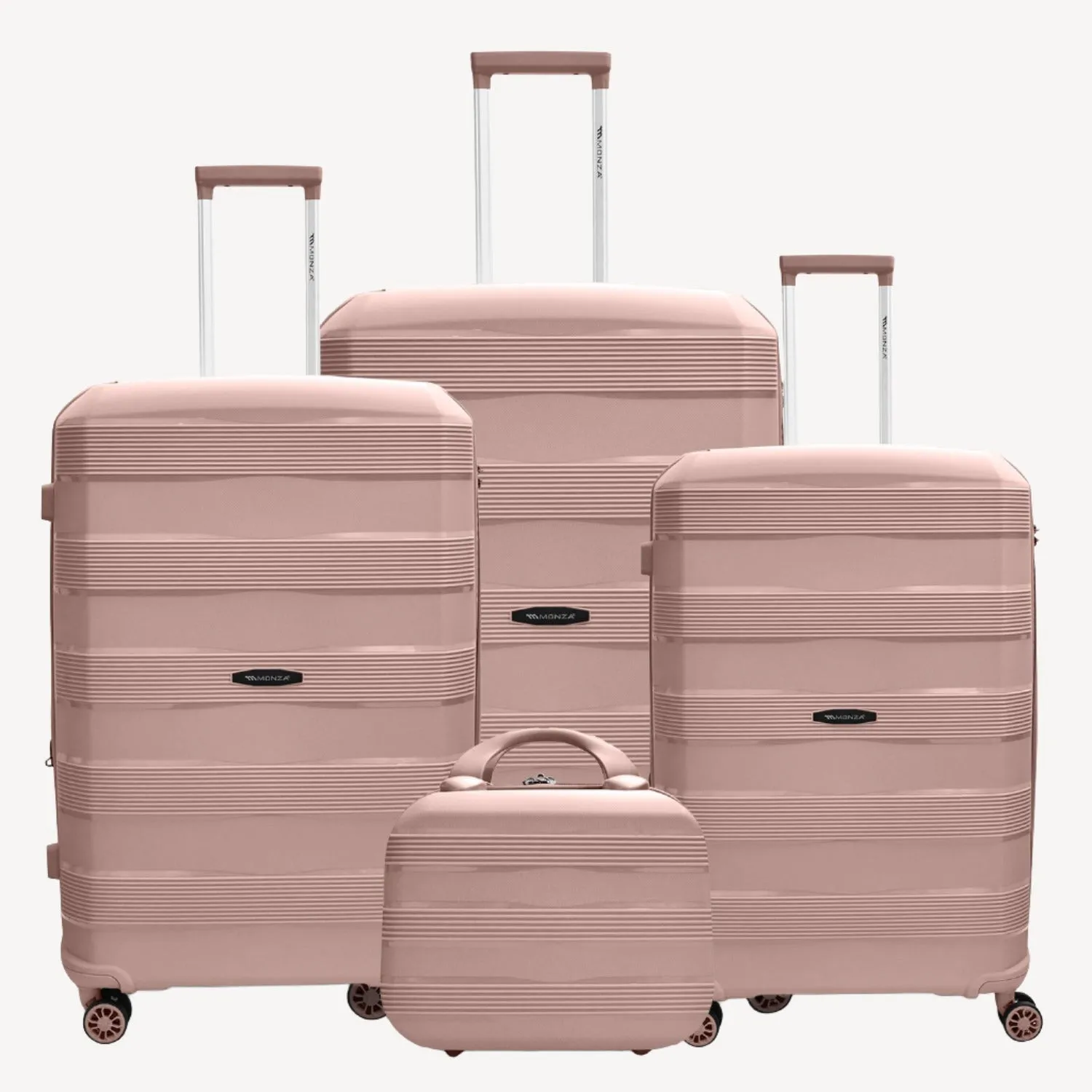 Monza Linex 360° Pp Luggage  3Pc (20/24/28") 1 Free Beauty Case