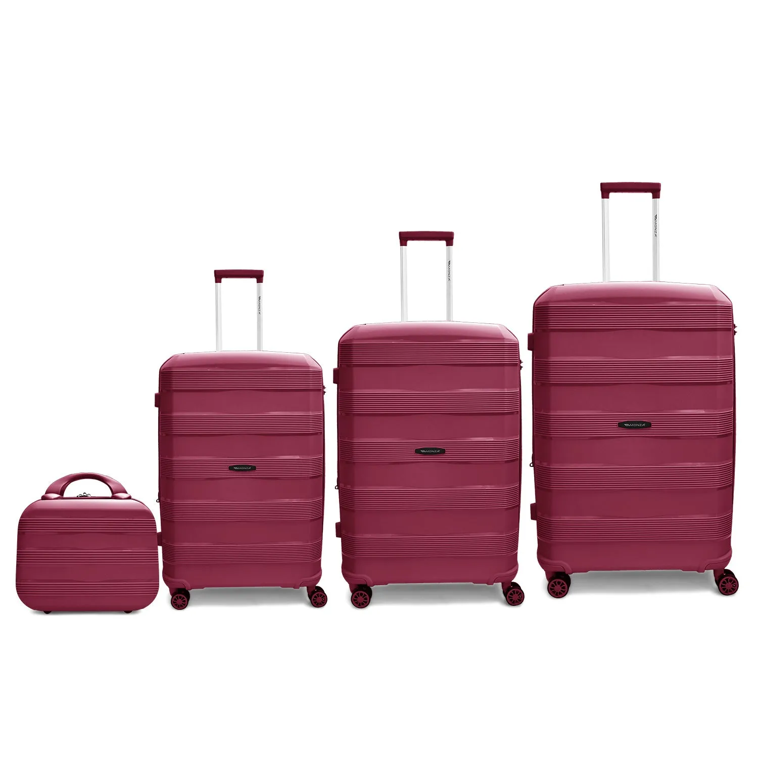 Monza Linex 360° Pp Luggage  3Pc (20/24/28") 1 Free Beauty Case