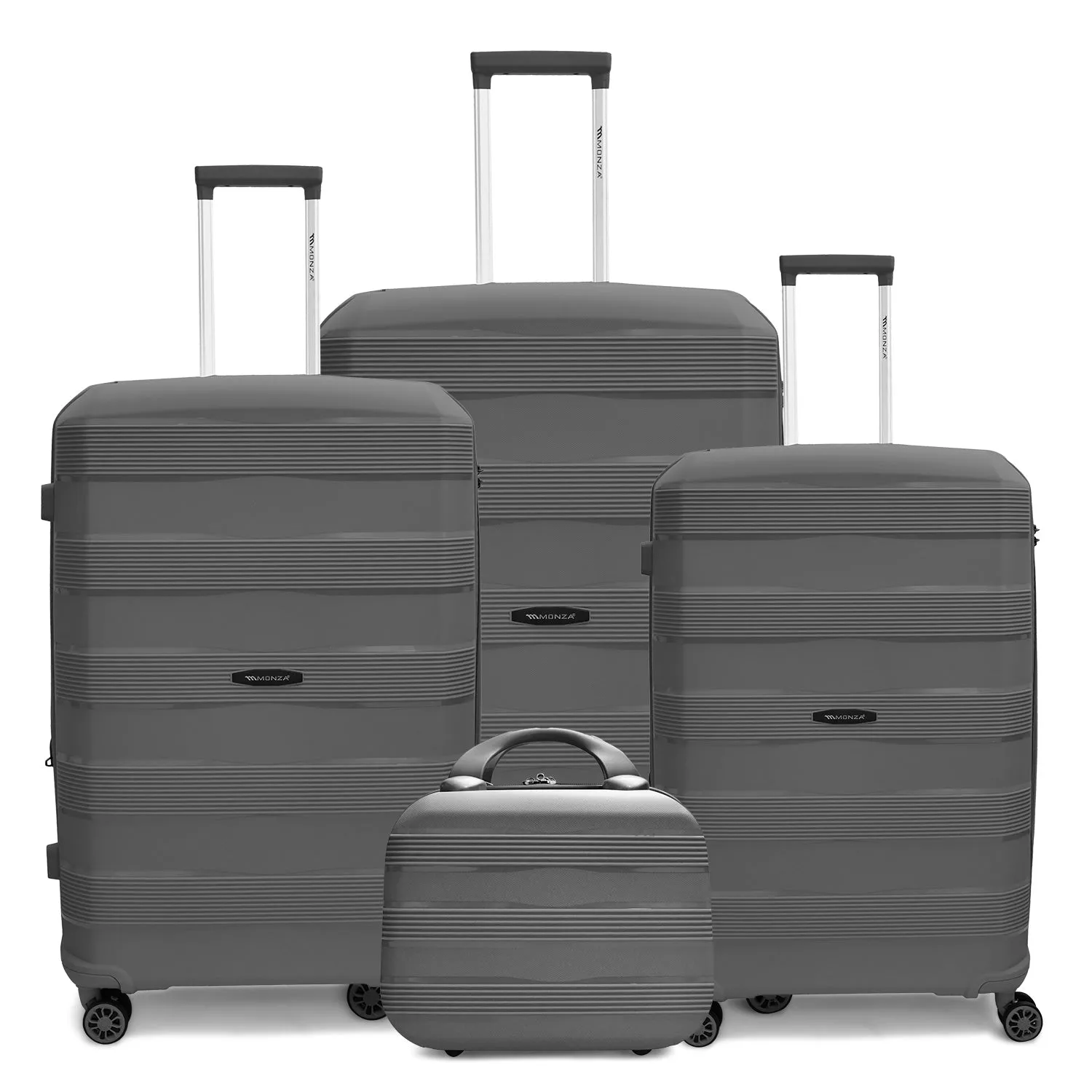 Monza Linex 360° Pp Luggage  3Pc (20/24/28") 1 Free Beauty Case