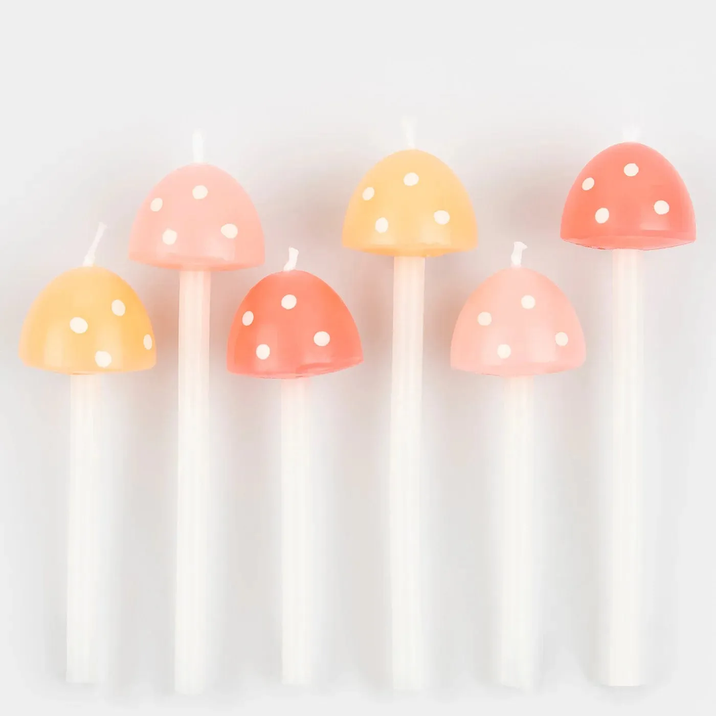 Mushroom Birthday Candles x 6