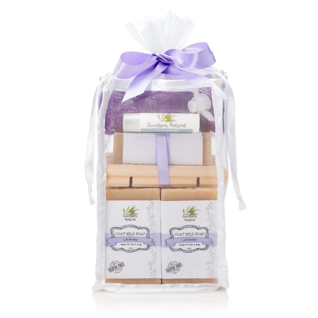Natural Bath & Body Gift Bag With Sea Salt - Large Gift Set