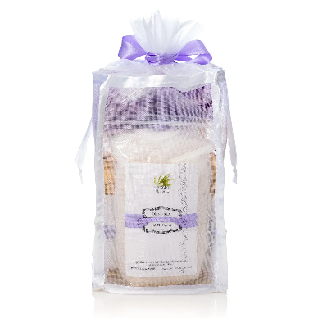 Natural Bath & Body Gift Bag With Sea Salt - Large Gift Set
