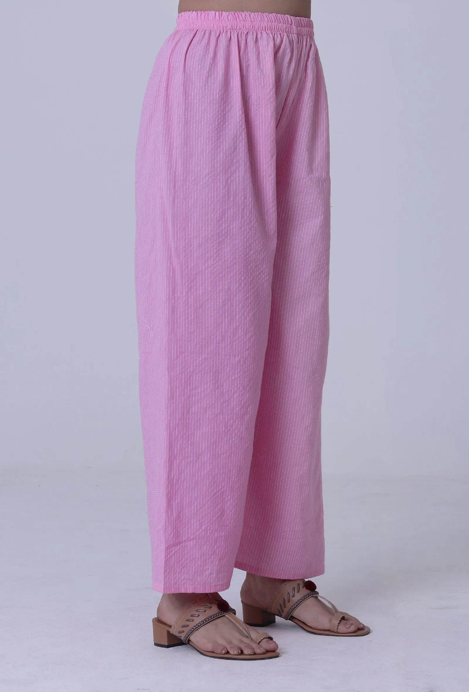 Pastel Violet Cotton Palazzo