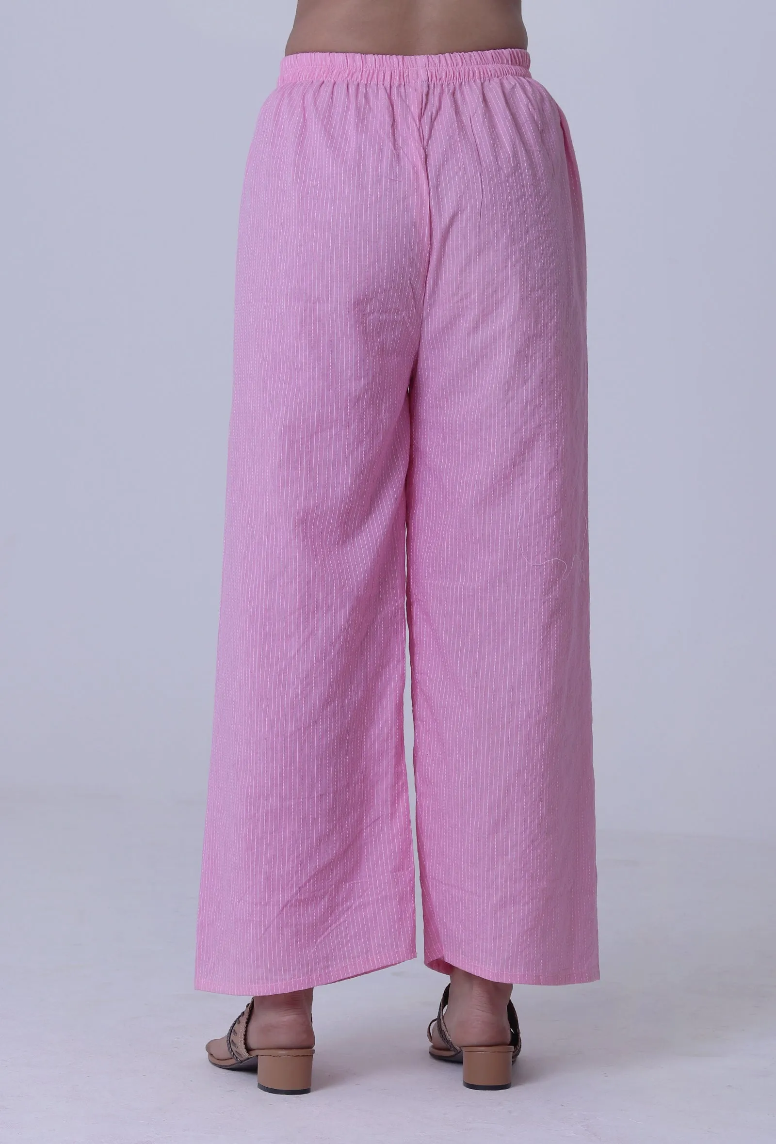 Pastel Violet Cotton Palazzo