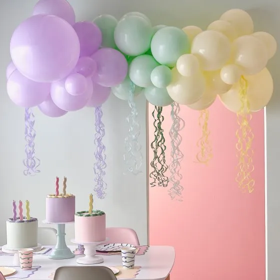 Pastel Wave Balloon Arch