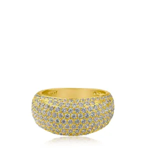 Pave CZ Dome Ring