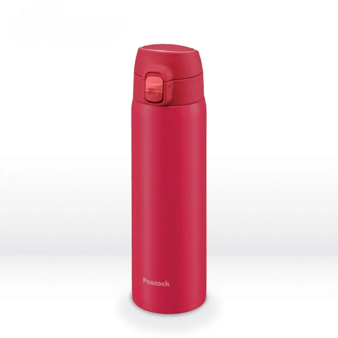 Peacock 550ml Stainless Steel Lightweight One Touch Bottle