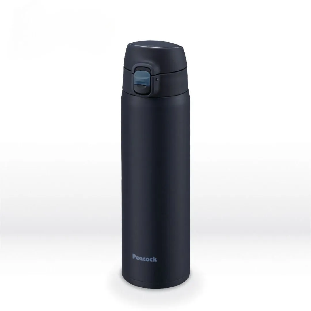 Peacock 550ml Stainless Steel Lightweight One Touch Bottle