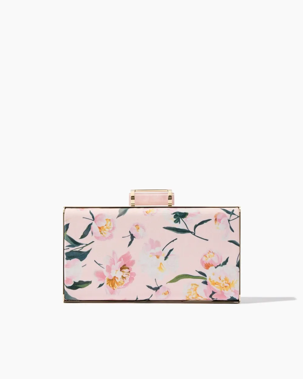 Peony-Print Scala Clutch