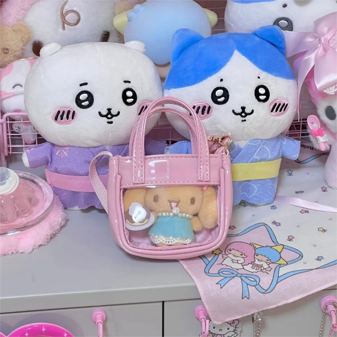 Pink Mini Clear Doll Tote Bag Accessories