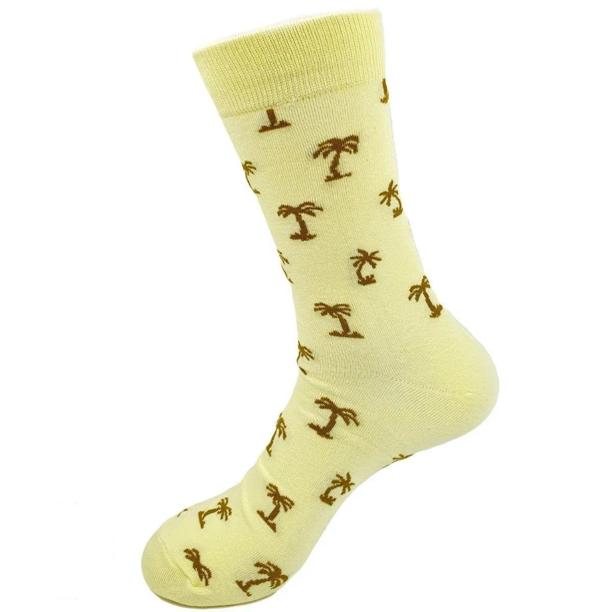 Plant Socks Palm Tree | Pastel Yellow