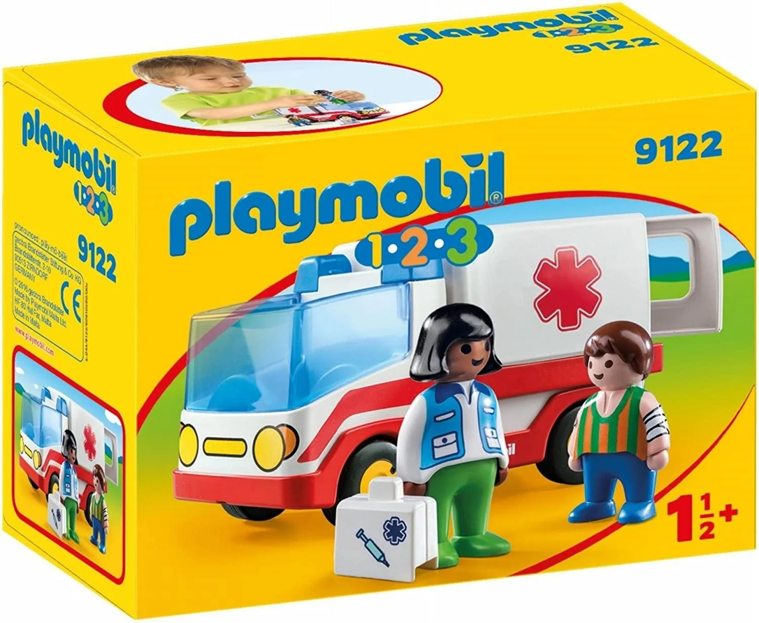 PLAYMOBIL 1.2.3 Rescue Ambulance Building Set
