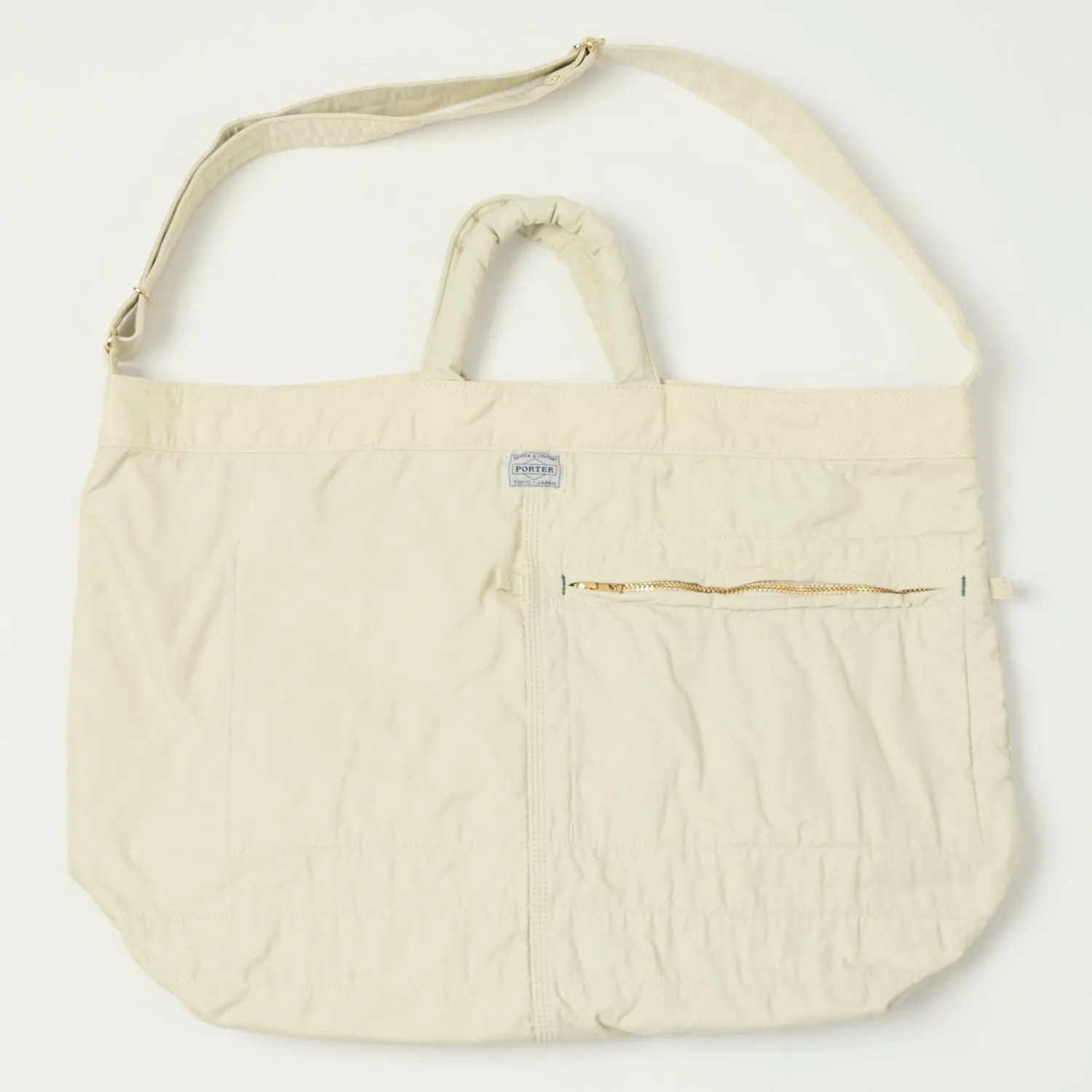 Porter-Yoshida & Co. Large Mile 2-Way Tote Bag - White