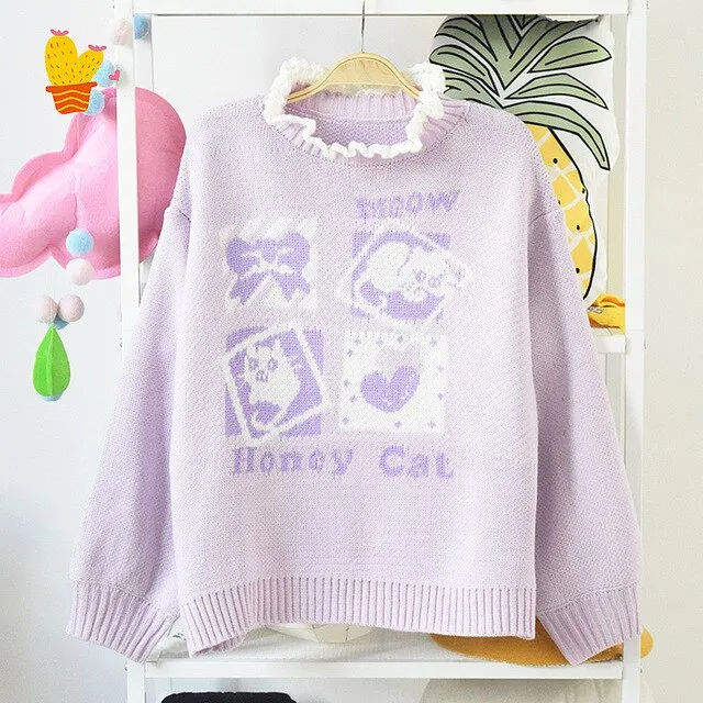 "HONEY CAT" SWEATER