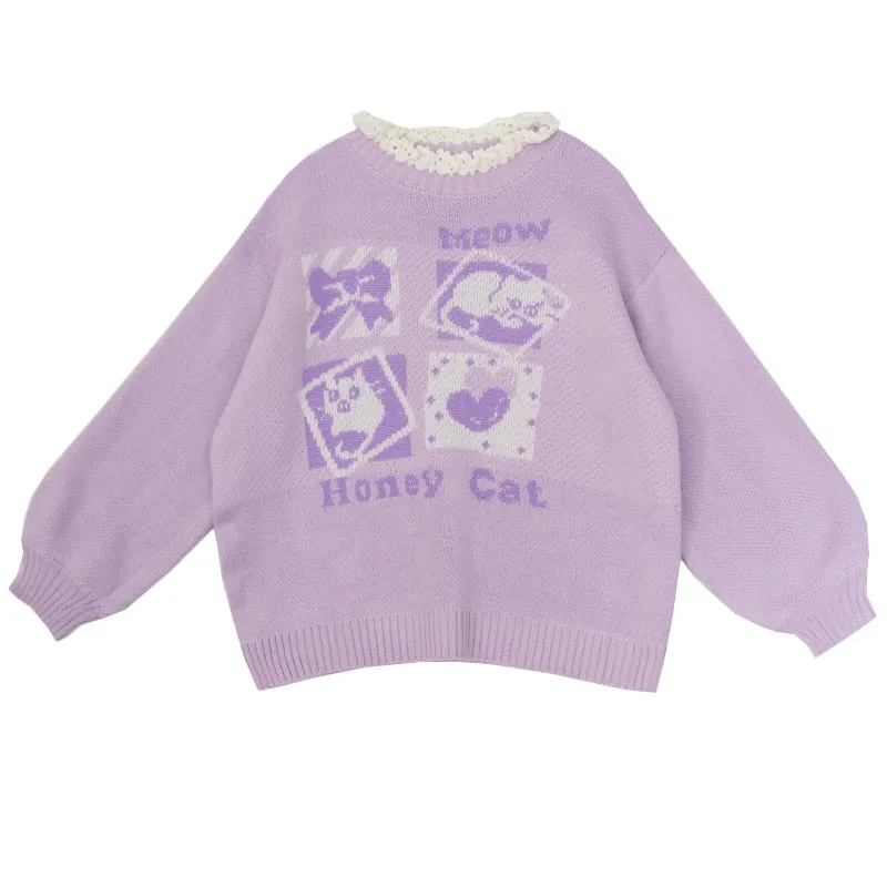 "HONEY CAT" SWEATER