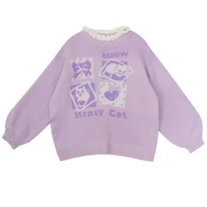 "HONEY CAT" SWEATER