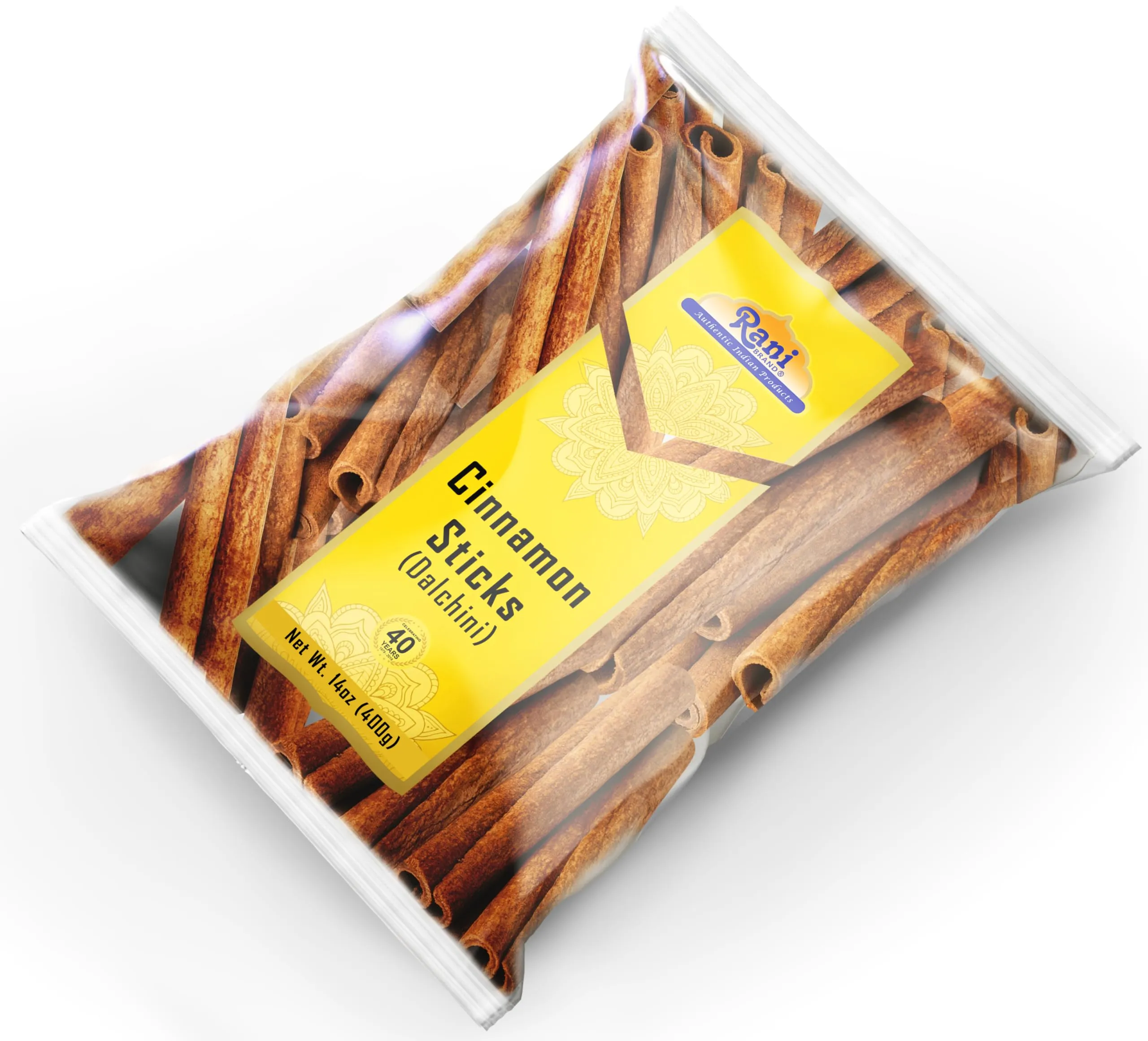 Rani Cinnamon Sticks 14oz (400g) ~ 72-88 Sticks 3" in Length Cassia Round ~ All Natural | Vegan | No Colors | Gluten Friendly | NON-GMO | Product of Vietnam