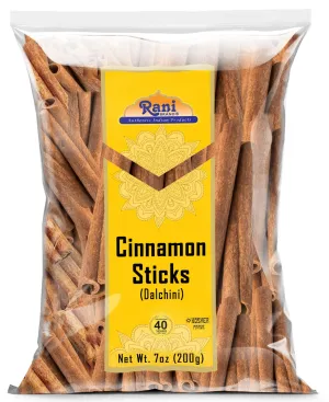 Rani Cinnamon Sticks 7oz (200g) - 36-44 Sticks - Strong Aroma, Perfect for Baking, Cooking & Beverages | 3  Inches Length - Cassia Saigon Cinnamon from Vietnam | Kosher