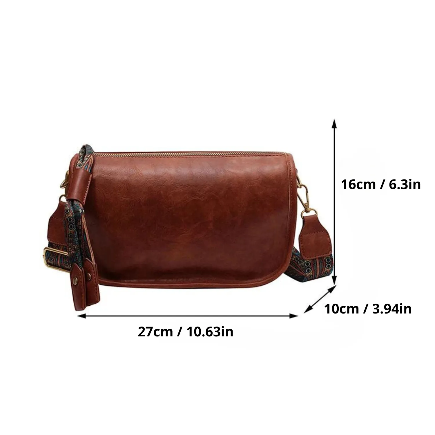Retro-Chic PU Leather Pillow Shoulder Bag
