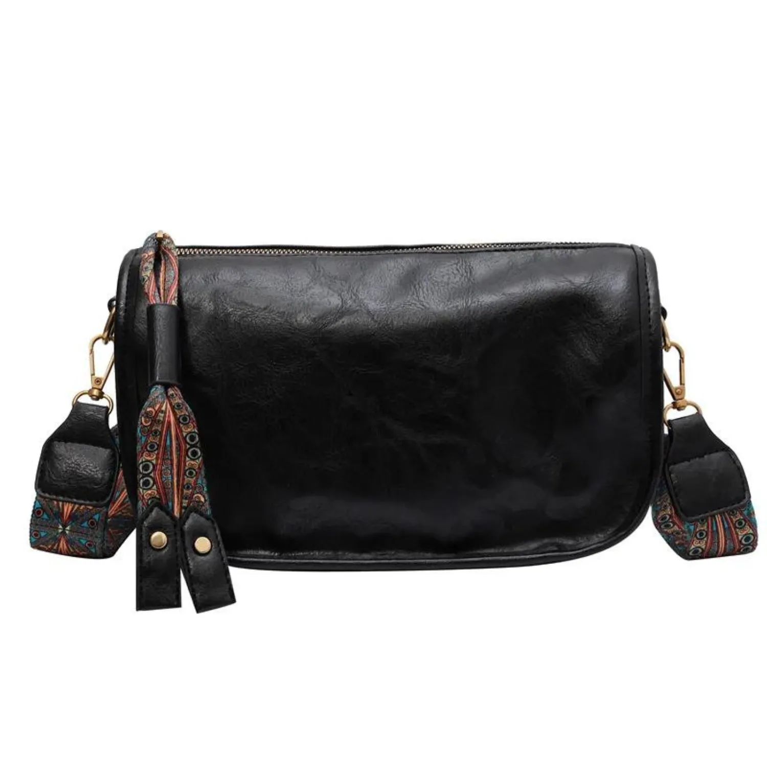 Retro-Chic PU Leather Pillow Shoulder Bag