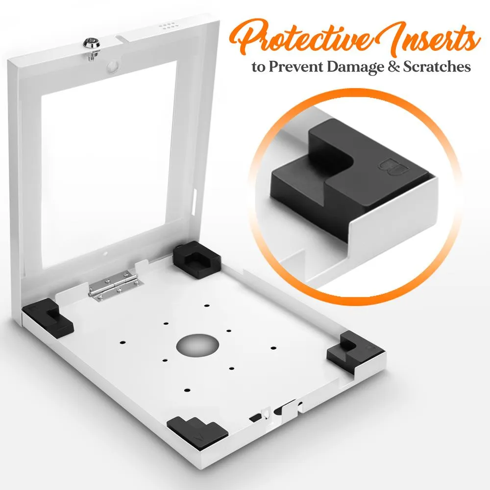 Security Anti-Theft Ipad Wall Mount, Lock & Key Public Display Safe Lock & Secure Tablet Device Holder Case, (Works With Ipad 2/3/4/Ipad Air/Ipad Air2)