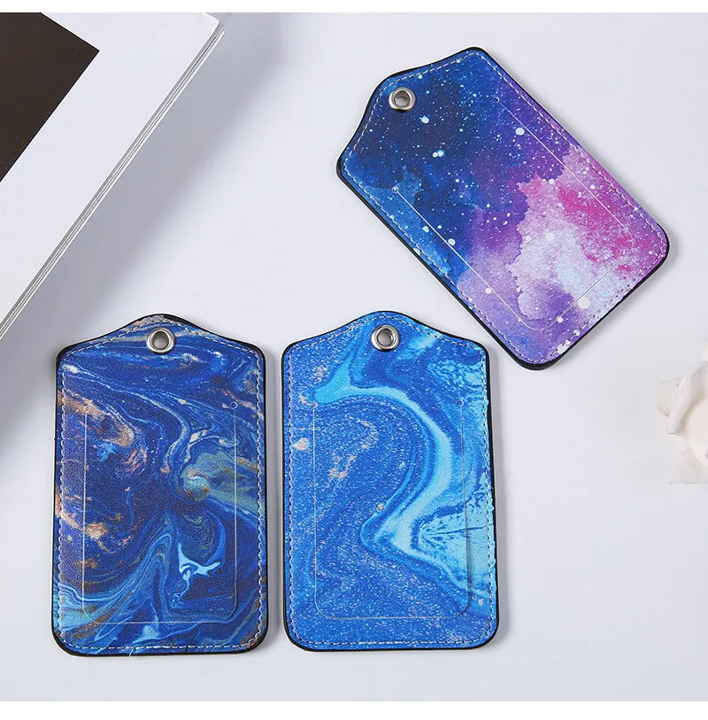 (Set of 2) Luggage tags Luggage tag with address label - Starry sky