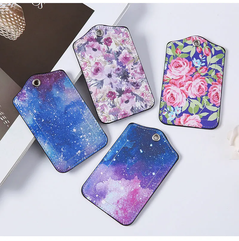 (Set of 2) Luggage tags Luggage tag with address label - Starry sky