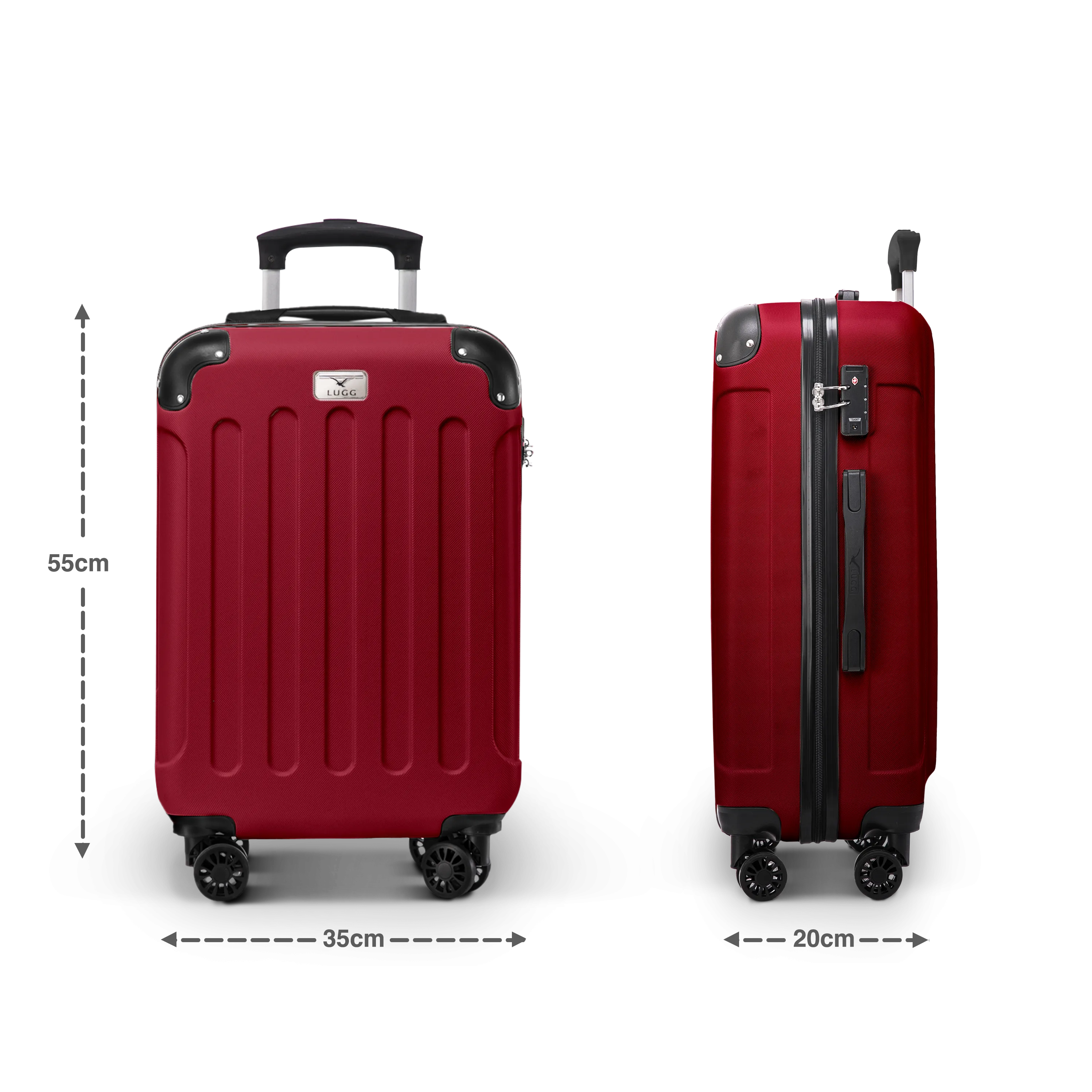 Skywander 20" Cabin Suitcase in Burgundy