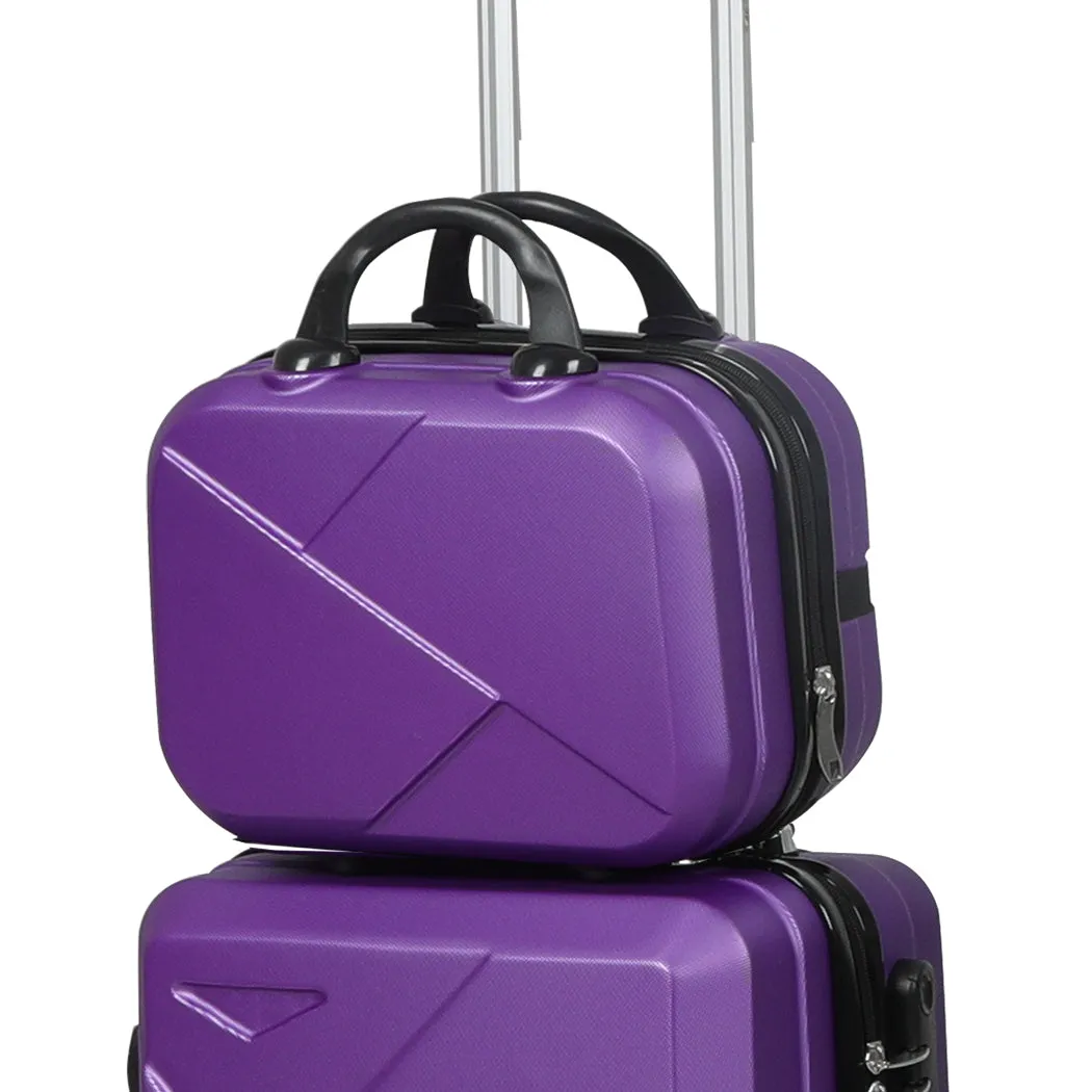 Slimbridge 2pcs 20"Travel Luggage Set Purple