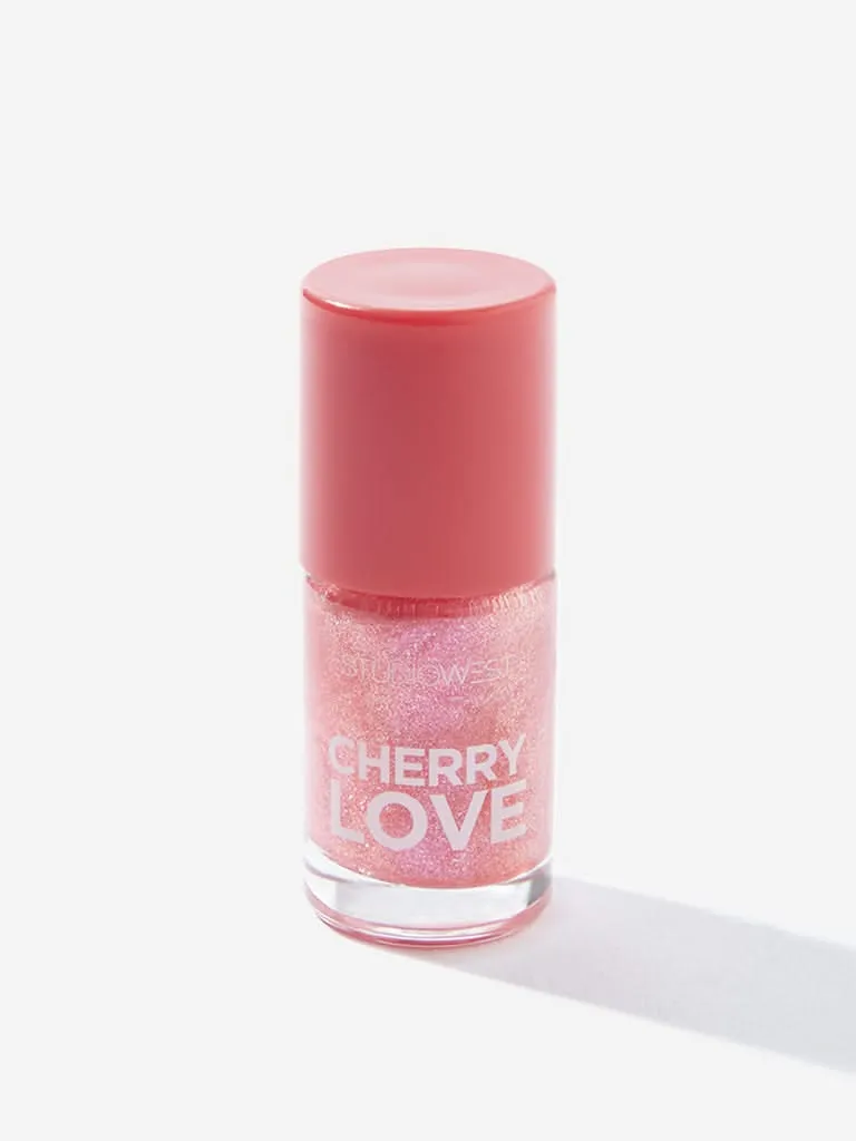 Studiowest Pink Shimmer Cherry Love P-03 Glow Nail Polish - 6 ml