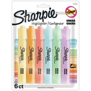 Surligneur Sharpie pastel (paquet de 6)