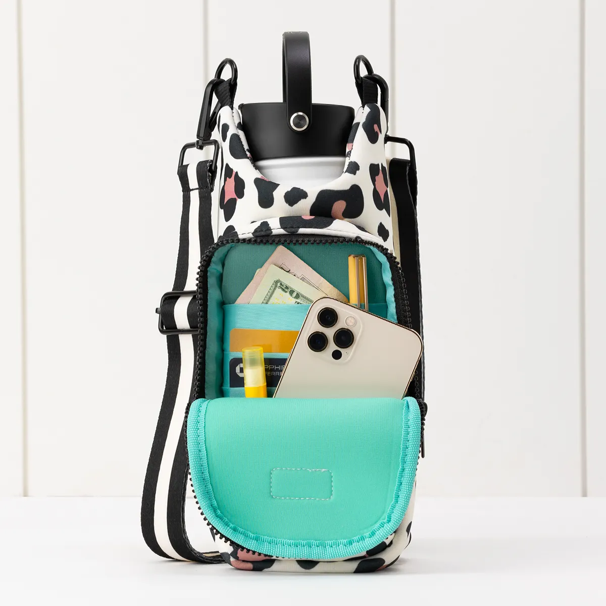 Swig Luxy Leopard Water Bottle Bag
