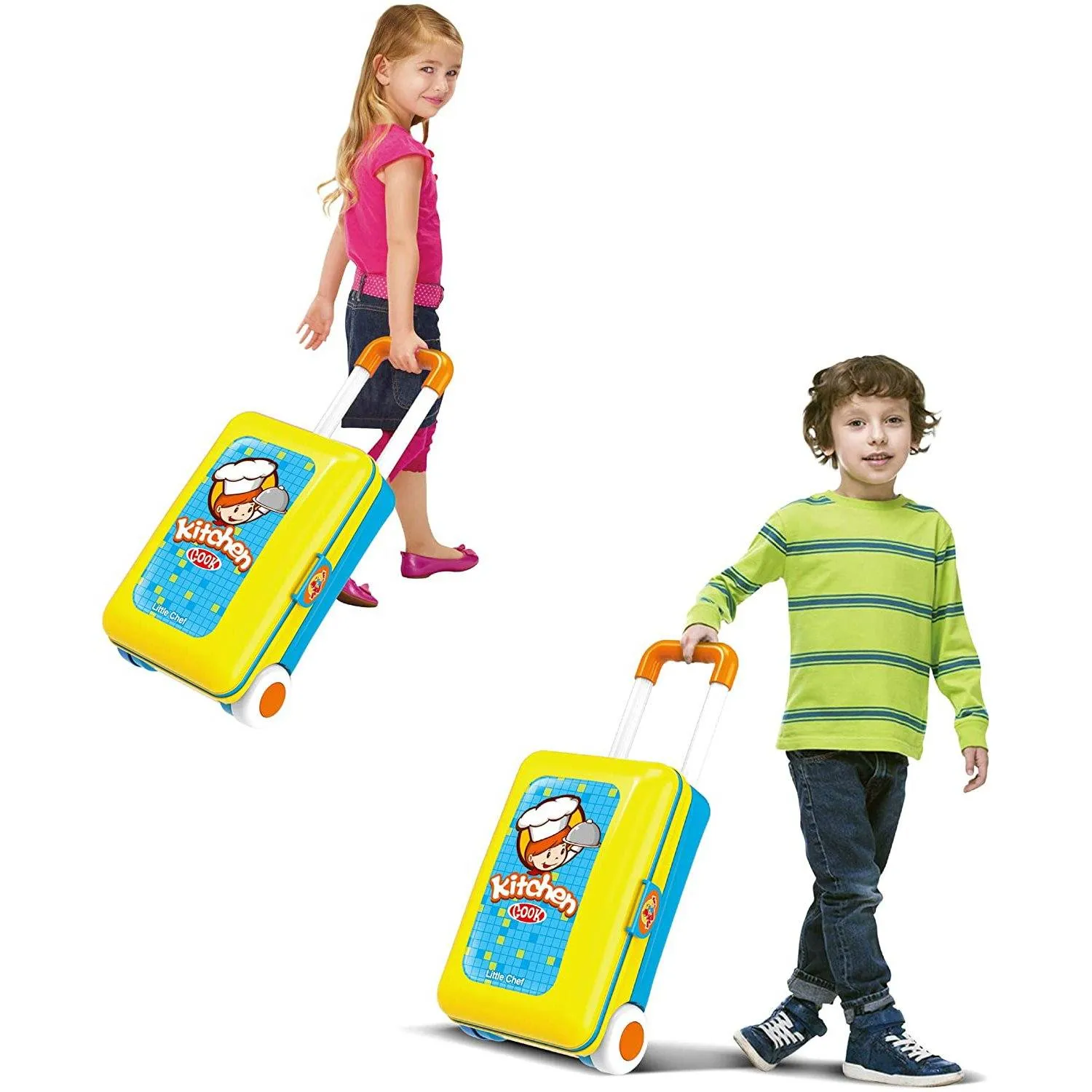 Toy Chef 2-in-1 Pretend Play Travel Set For Kids