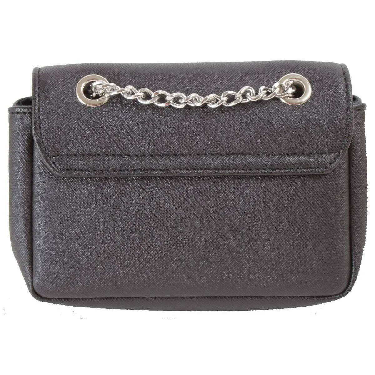 Vivienne Westwood Saffiano Small Chain Purse Bag - Black