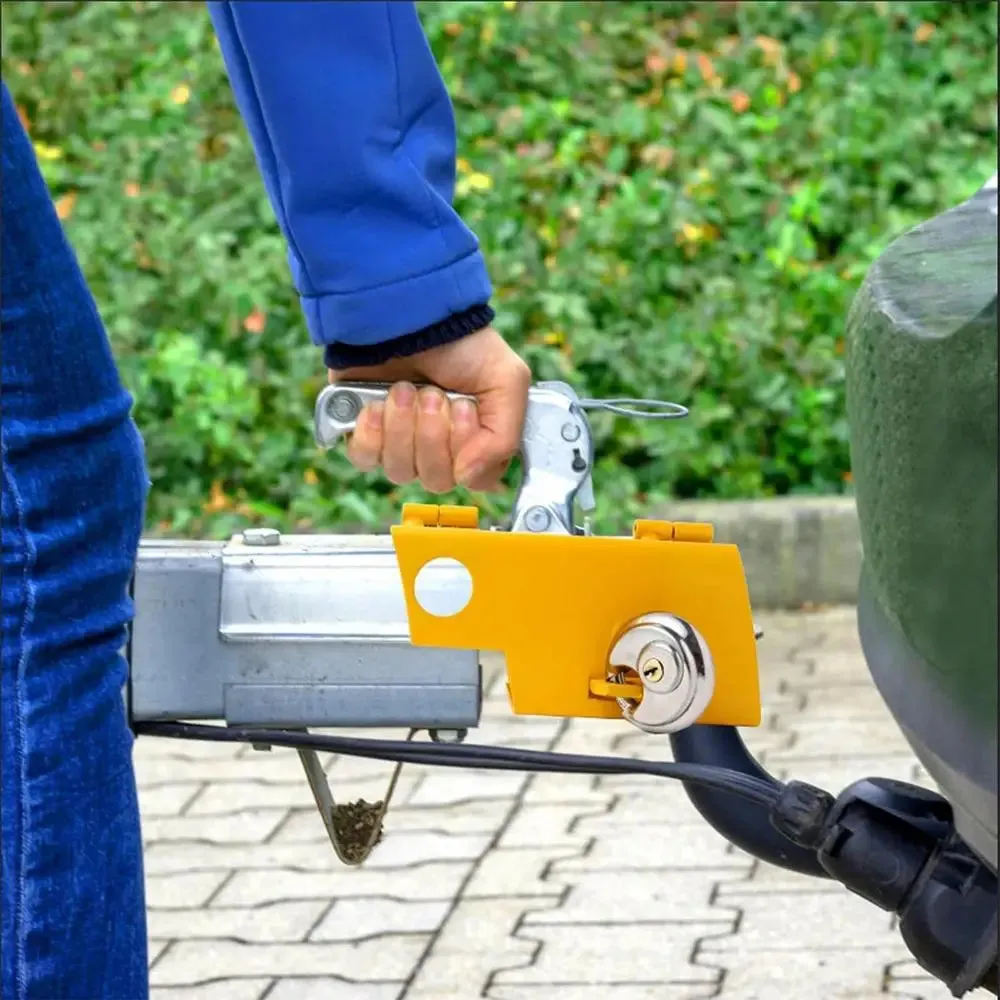 Weatherproof Adjustable Trailer Coupler Lock Anti-Theft Hitch Pin Lock, 21cm