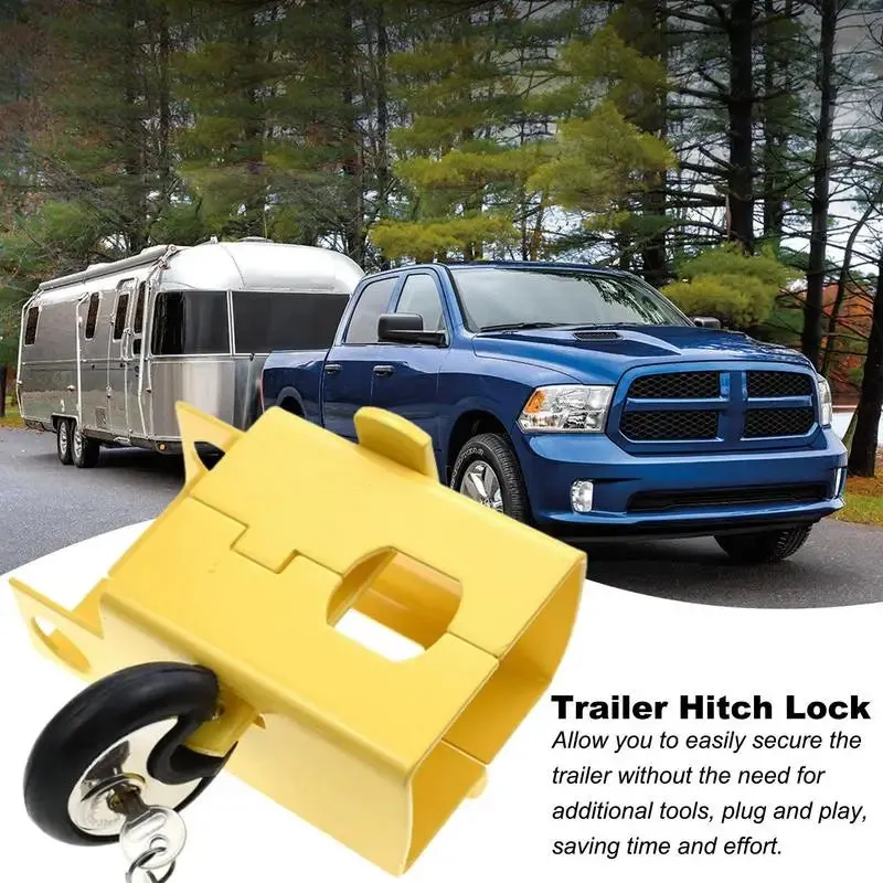 Weatherproof Adjustable Trailer Coupler Lock Anti-Theft Hitch Pin Lock, 21cm