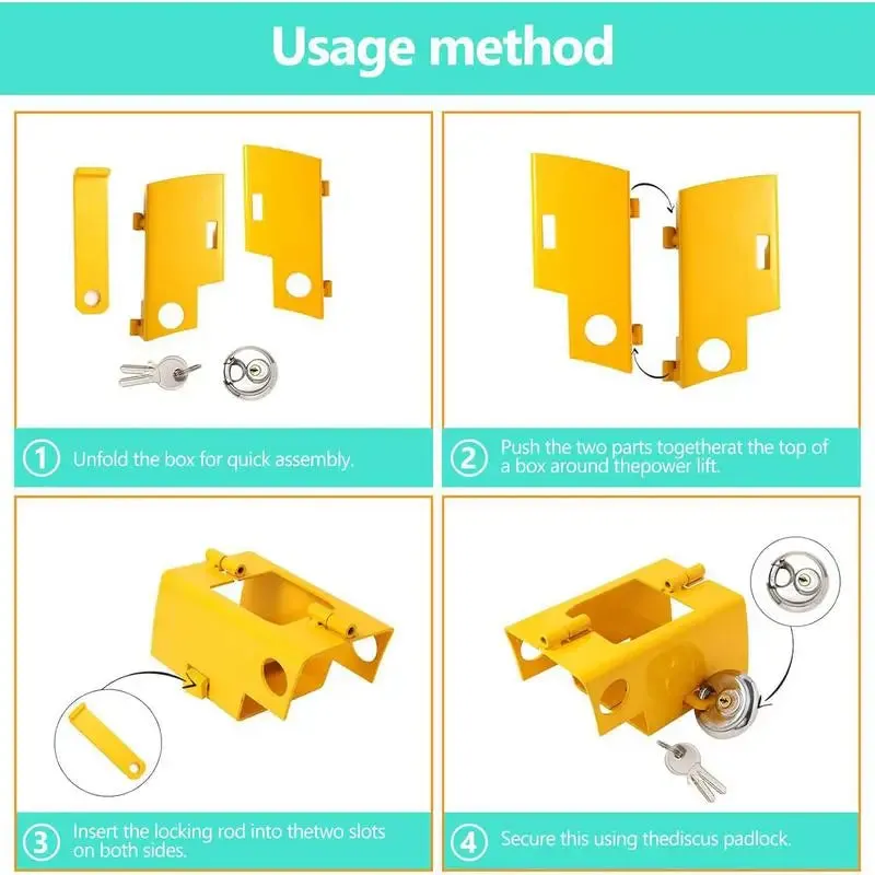 Weatherproof Adjustable Trailer Coupler Lock Anti-Theft Hitch Pin Lock, 21cm