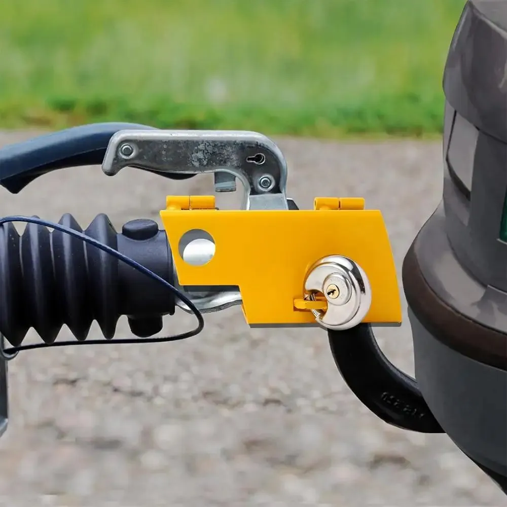 Weatherproof Adjustable Trailer Coupler Lock Anti-Theft Hitch Pin Lock, 21cm