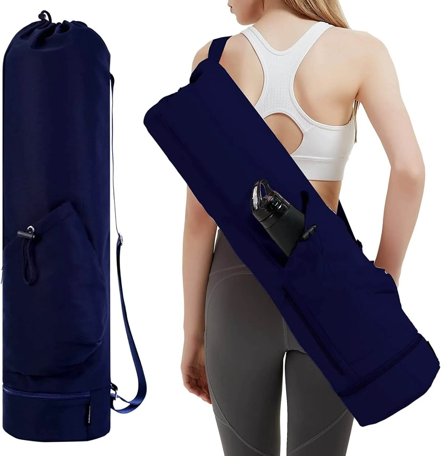 Wholesale Yoga Mat Bag with Bottle Pocket for Women MOQ 300
