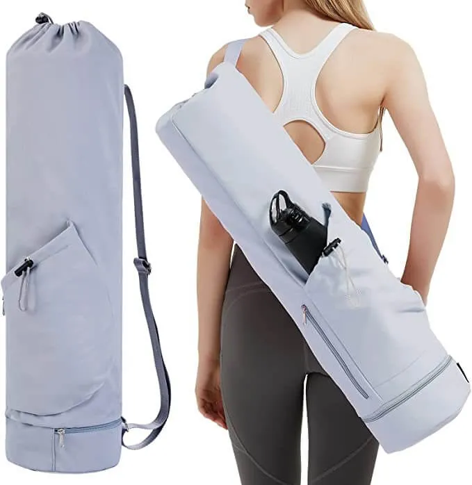Wholesale Yoga Mat Bag with Bottle Pocket for Women MOQ 300